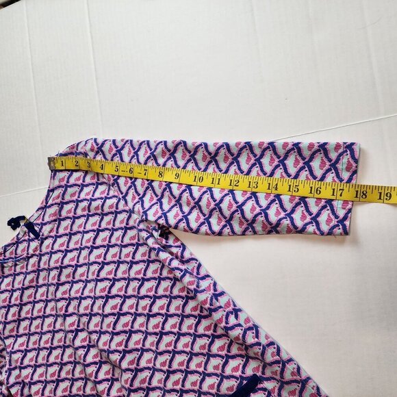 Vineyard Vines girls sz XL / 16 whale tail shift dress with pockets - Picture 7 of 9